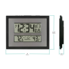 La Crosse Technology Atomic Digital Black & Silver Contemporary Clock, 512-65937-Int