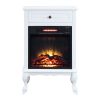 ACME Eirene Fireplace in White Finish AC00853