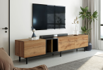 Modern TV Stand for 80'' TV with 3 Doors, Media Console Table, Entertainment Center with Large Storage Cabinet for Living Room, Bedroom