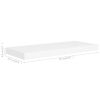 Floating Wall Shelf White 23.6"x9.3"x1.5" MDF