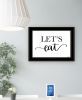 "Lets Eat" by Imperfect Dust, Ready to Hang Framed Print, Black Frame