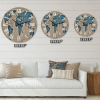 Designart 'Ancient Map Of The World I' Rustic Wall Clock