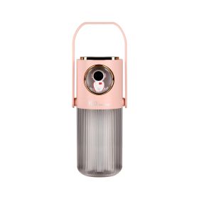 HOMEFISH 2023 New Arrival 300ml Humidifier 2000mah Battery Operation Air Humidifier For Bedroom (Color: pink)