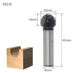 Industrial woodworking milling cutter (Option: Round bottomed knife)