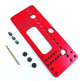 Woodworking door handle positioning hole punch (Option: Red-B)