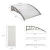 Free shipping 100 x 80 Household Application Door & Window Rain Cover Eaves Canopy White & Black Bracket YJ