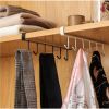 Hooks Under Cabinet Storage Rack Drilling Free Multi-Functional Coffee Cups Holder