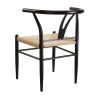 Springwood Wishbone Chair 2 Pack, Metal Base with Black Finish for Indoor